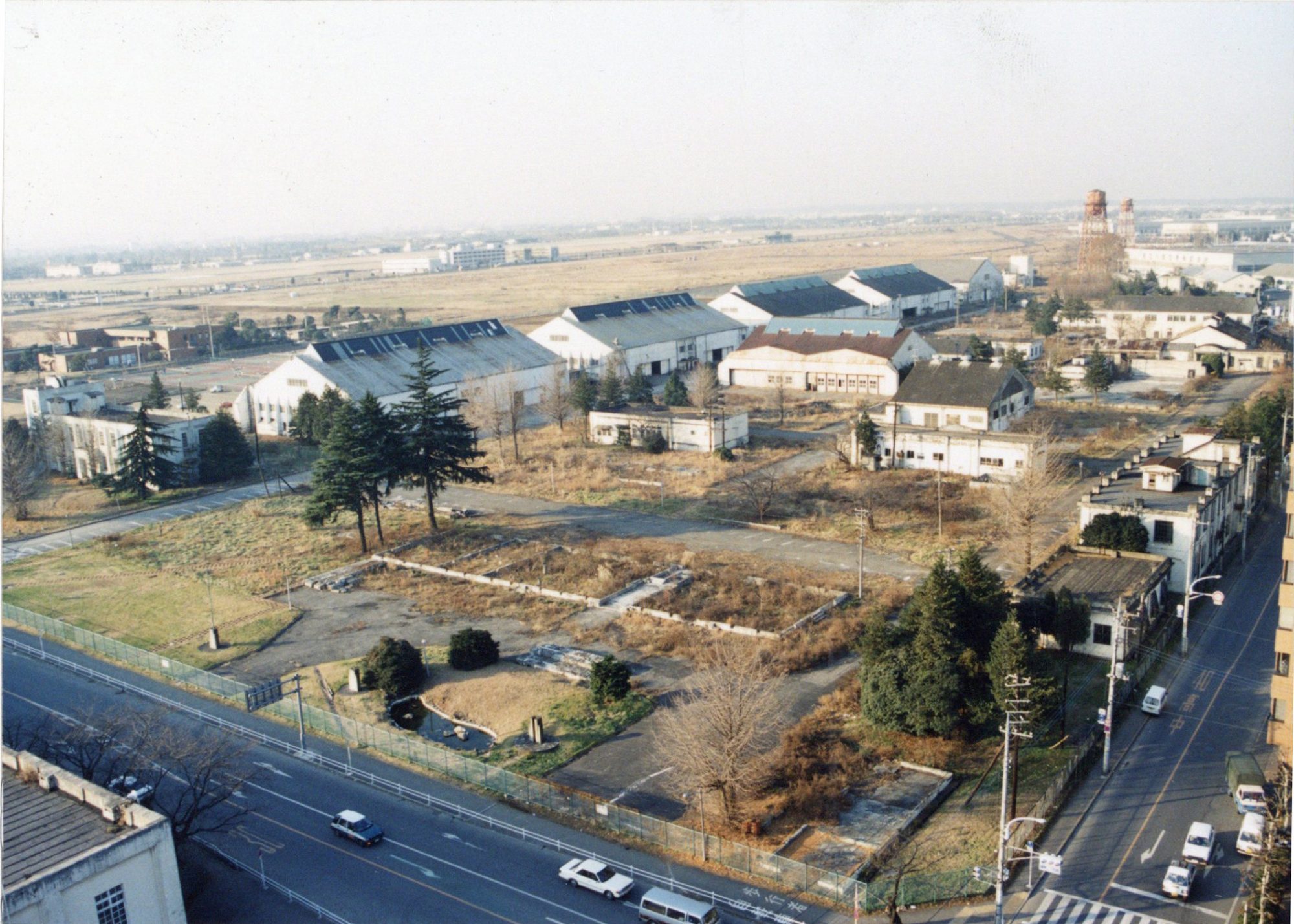 1987年（昭和62年）、ファーレ立川の建設前の町並み